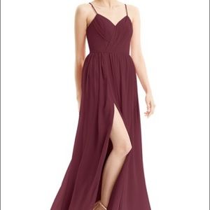 Azazie Bridesmaid dress Cora Cabernet